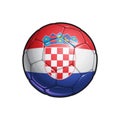 Croatian Flag Football - Soccer Ball